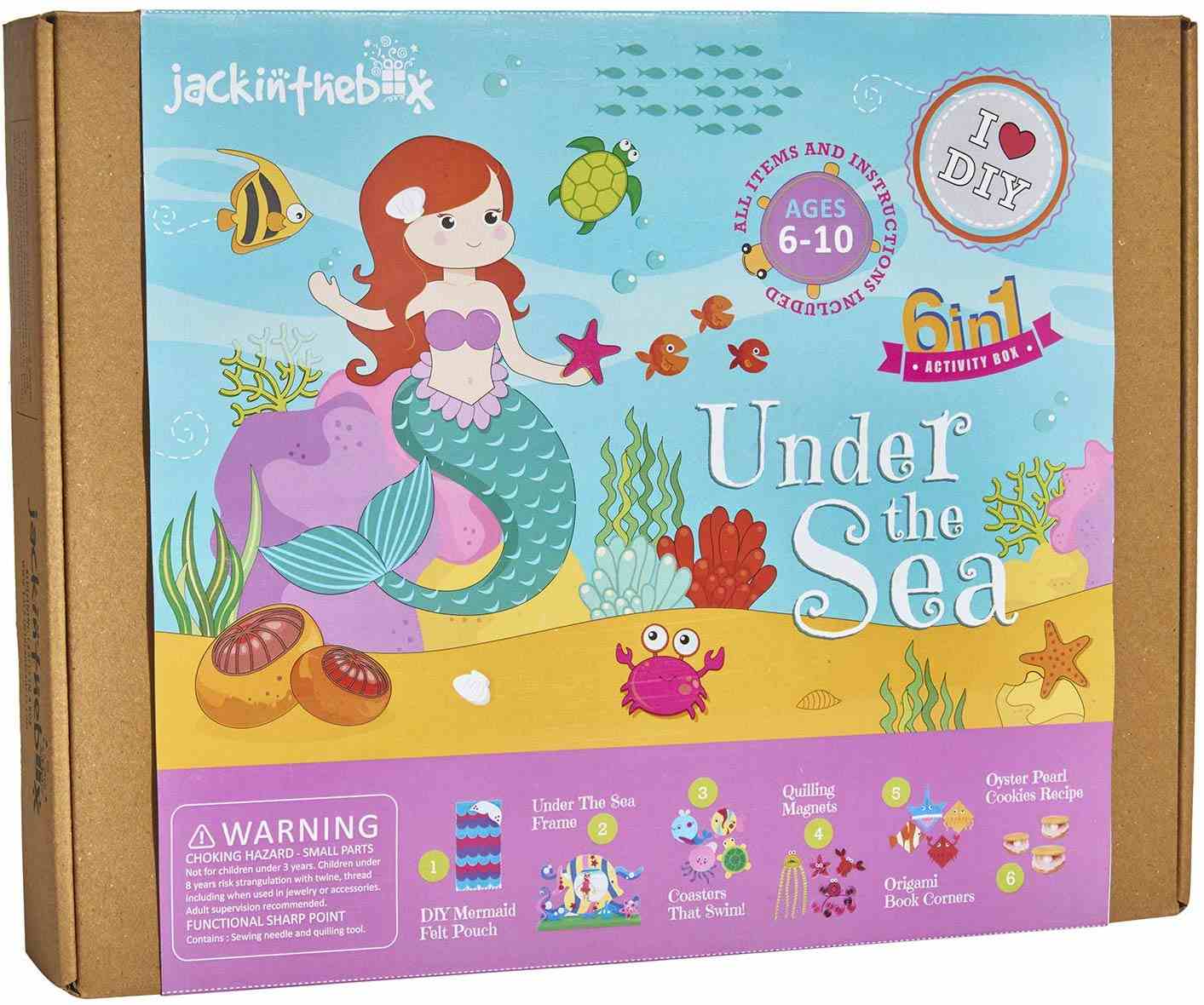 Jack in The Box Under the Sea 6-in-1 DIY  Art & Craft Kits for Kids age 3Y+