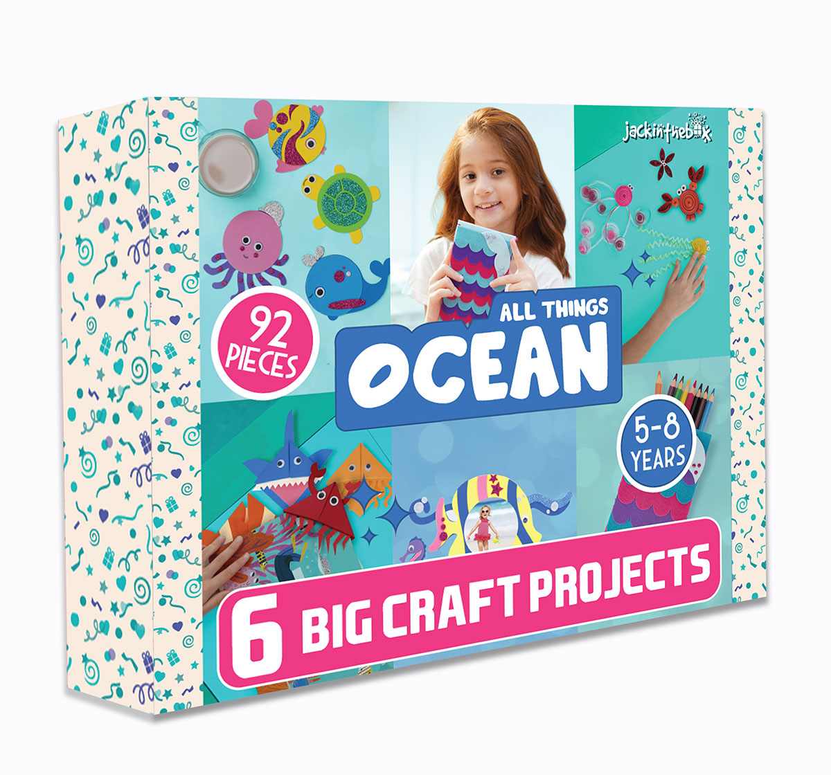 Jack in The Box Under the Sea 6-in-1 DIY  Art & Craft Kits for Kids age 3Y+