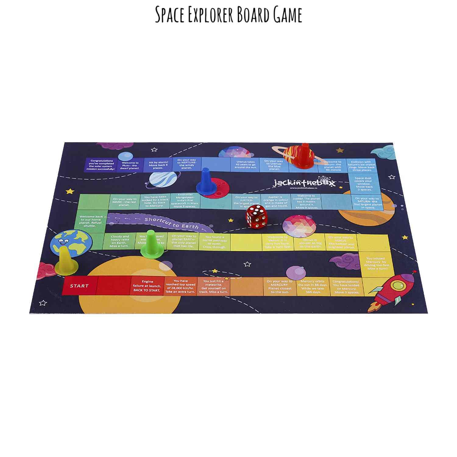 Jack In The Box Space Explorer 6-in-1 DIY Craft Box DIY Art & Craft Kits for Kids age 7Y+