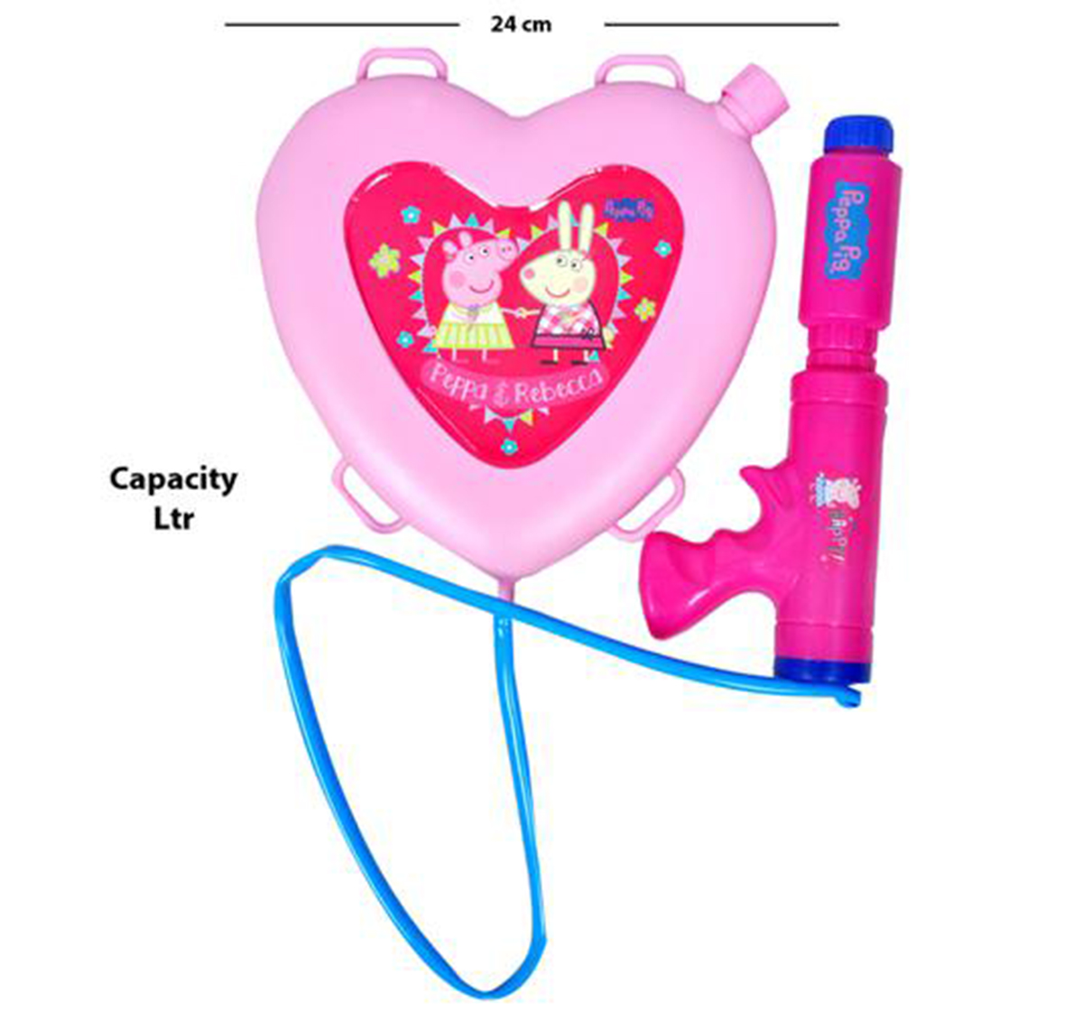 Holi Peppa Pig Heart Tank with Gun (Colour & Design may vary)