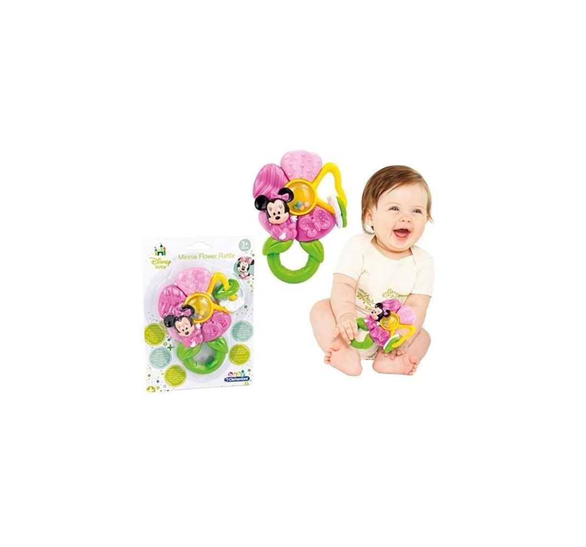 DISNEY | Disney Minnie Flower Rattle for Girls age 3M+ (Pink) 1