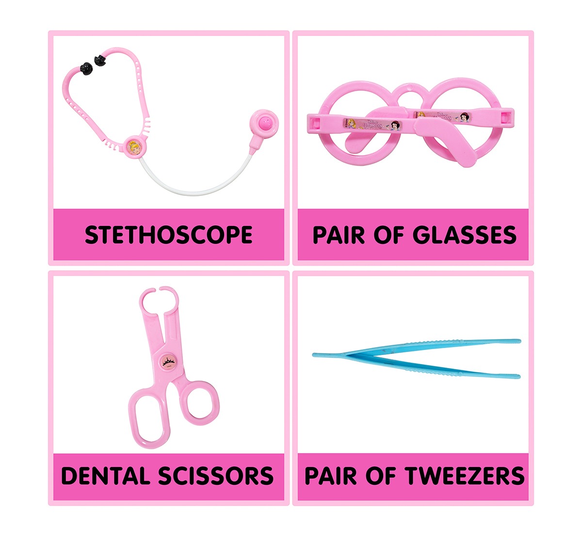 Disney Princess Doctor Set Role play toys for kids, 3Y+