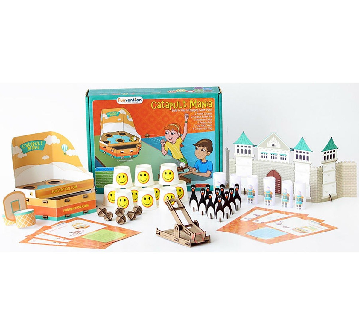 Funvention Catapult Mania Stem for Kids Age 5Y+