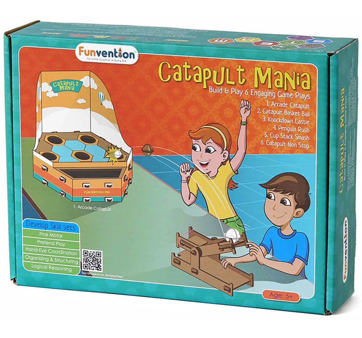 Funvention Catapult Mania Stem for Kids Age 5Y+