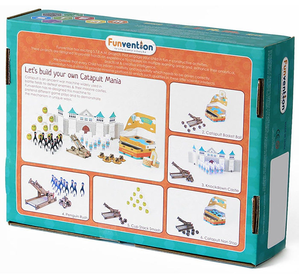 Funvention Catapult Mania Stem for Kids Age 5Y+