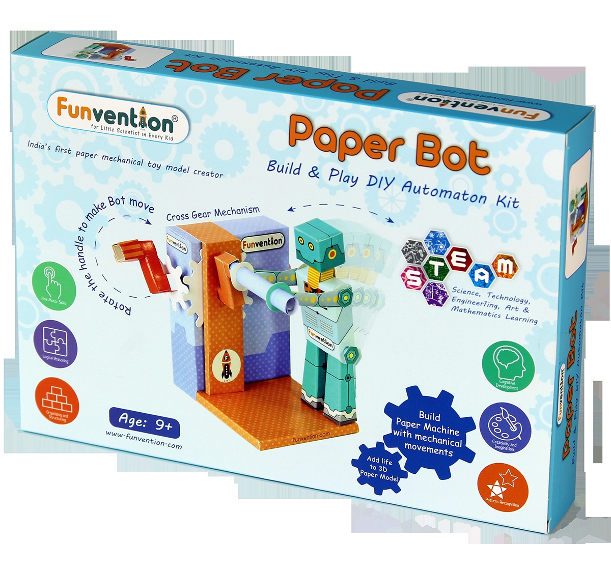 Funvention | Funvention Paper Bot Automaton Stem for Kids Age 8Y+ 0