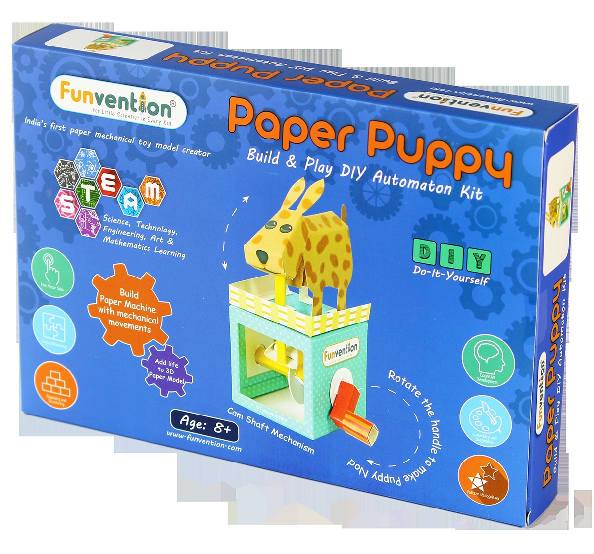 Funvention | Funvention Paper Puppy Automaton Stem for Kids Age 8Y+ 0