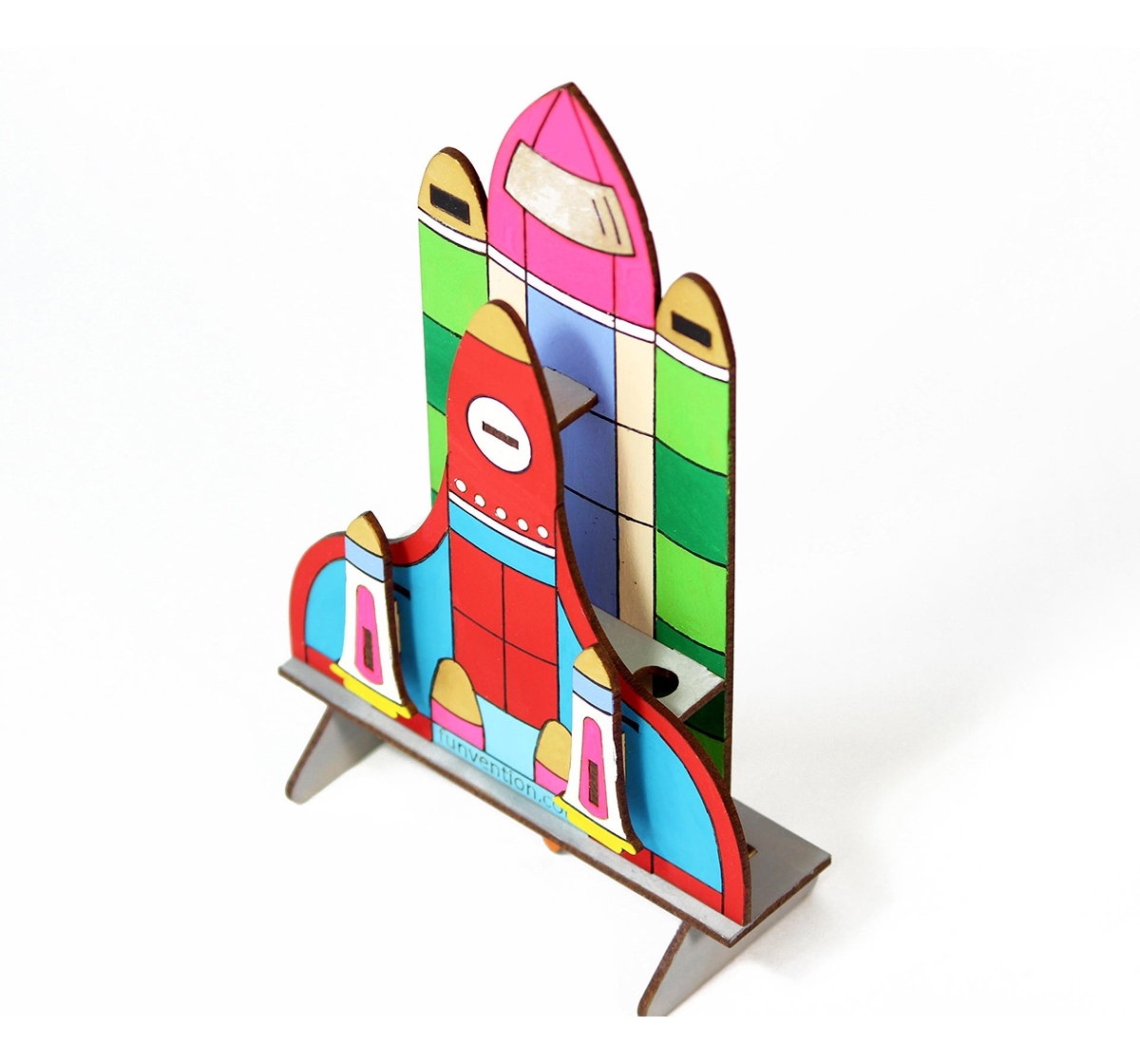 Funvention | Funvention 3D Coloring Model - Space Shuttle Stem for Kids Age 4Y+ 6