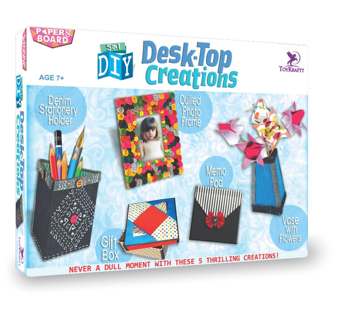 Toykraftt Diy Desk-Top Creations DIY Art & Craft Kits for Kids age 7Y+
