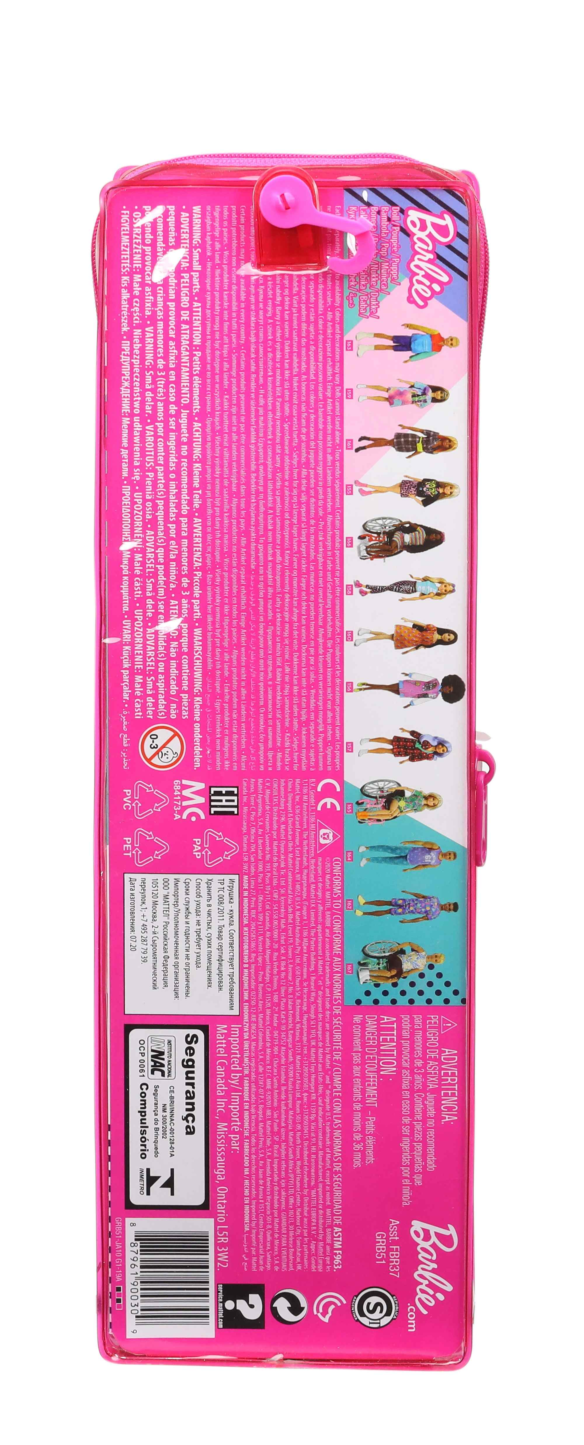 Barbie Fashionista Doll Ast Dolls & Accessories for Girls age 3Y+