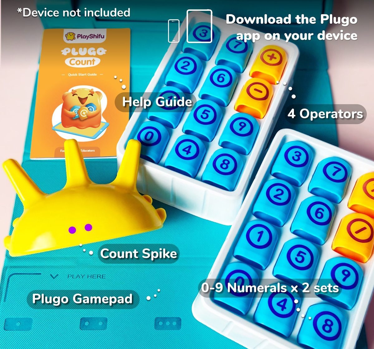 Playshifu Shifu Plugo Count - Hands On Math Kit Games for Kids age 5Y+