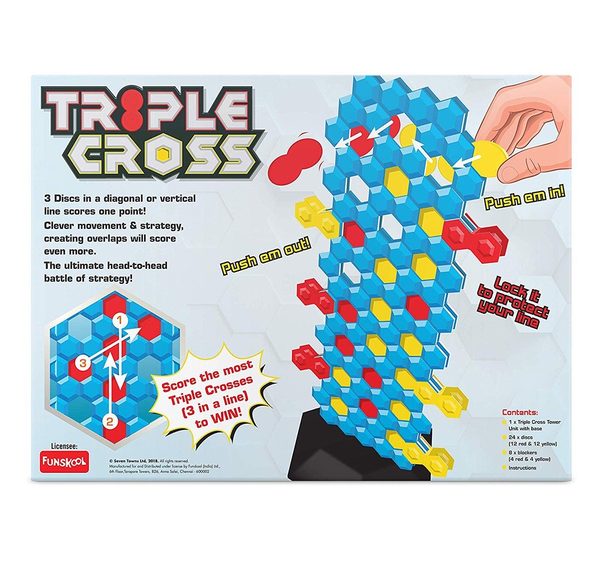 Funskool Triple Cross Games for Kids age 6Y+