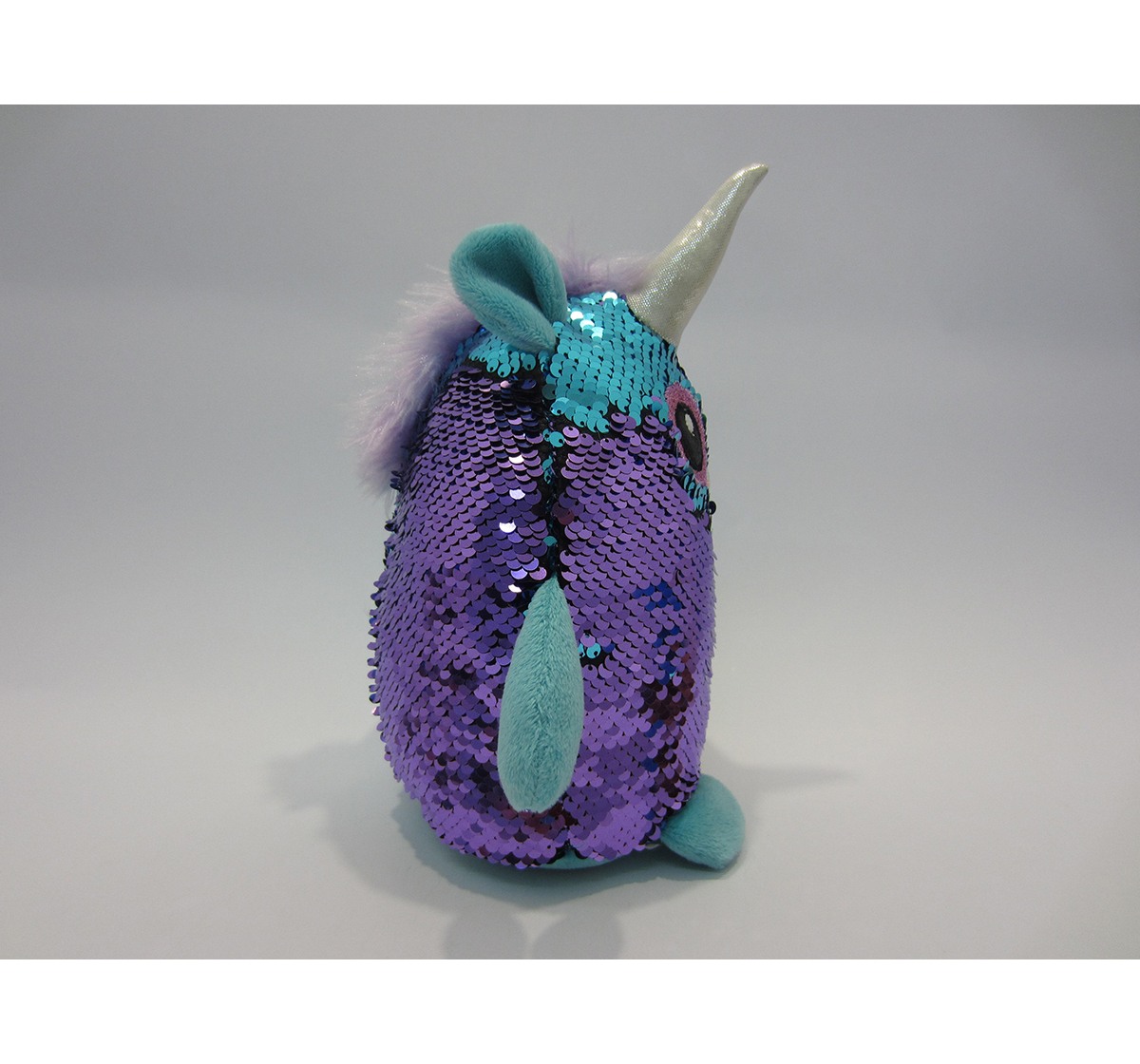 Delta Sequin Shimmies Blue Unicorn, 19cm Quirky Soft Toys for Kids