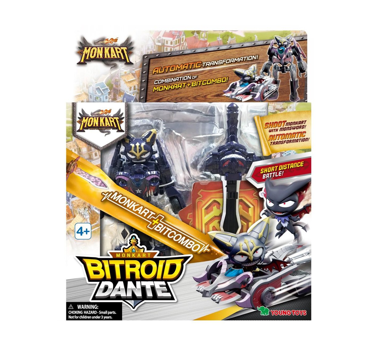 Monkart Bitorid Dante 4 Action Figures for Kids age 4Y+
