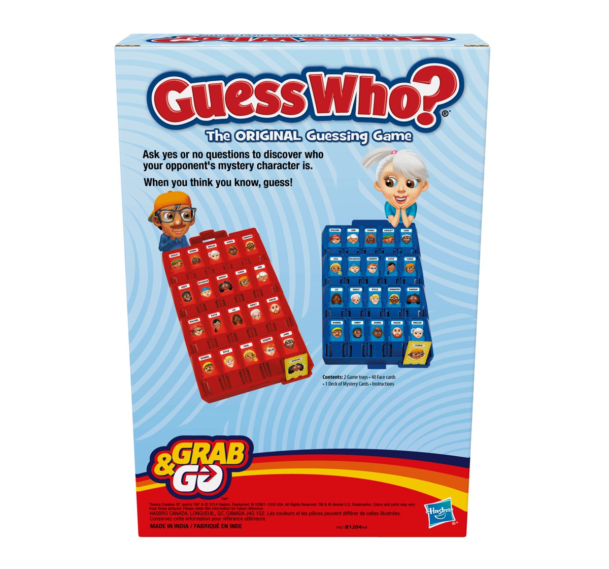 Hasbro Guess Who Grab and Go Game Multicolor 8Y+