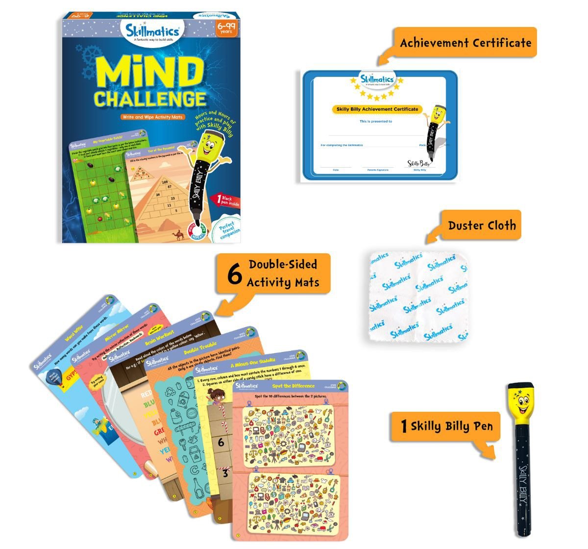 Skillmatics Mind Challenge Polypropylene Puzzle Multicolor 3Y+