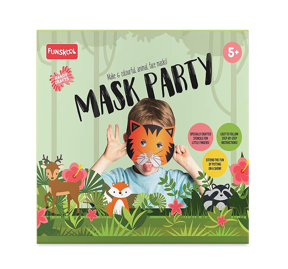 Funskool - Handycrafts Mask Party DIY Art & Craft Kits for Kids age 5Y+