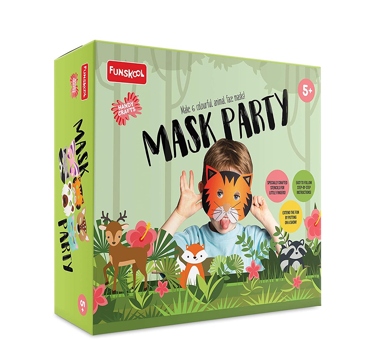 Funskool - Handycrafts Mask Party DIY Art & Craft Kits for Kids age 5Y+