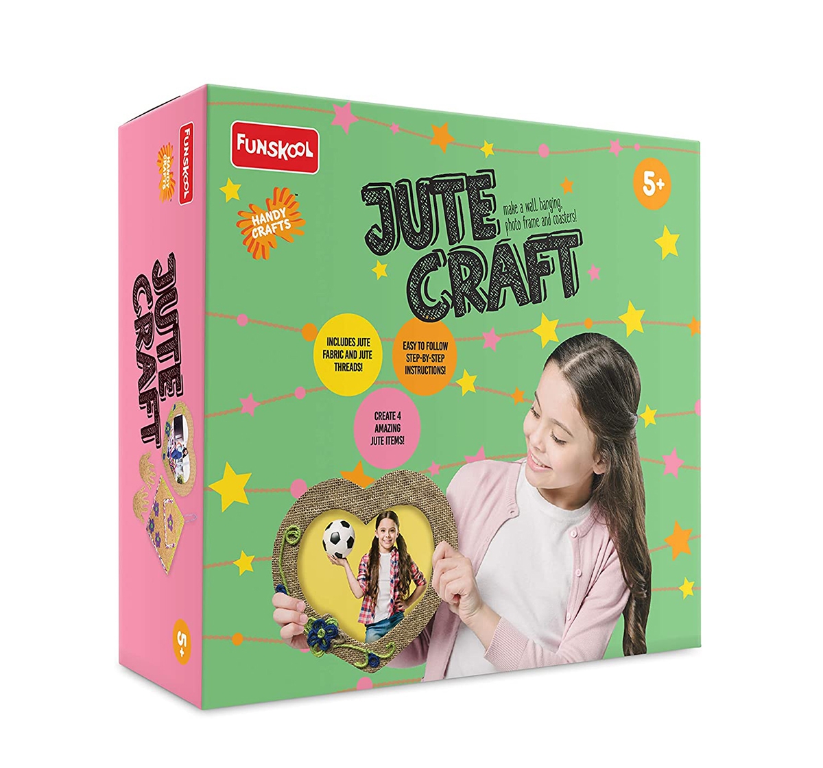 Funskool |  Funskool - Handycrafts Jute Craft DIY Art & Craft Kits for Girls age 5Y+  0