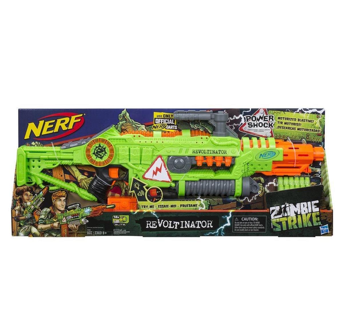 Nerf | Nerf Revoltinator Zombie Strike Toy Blaster for kids 8Y+, Multicolour 1