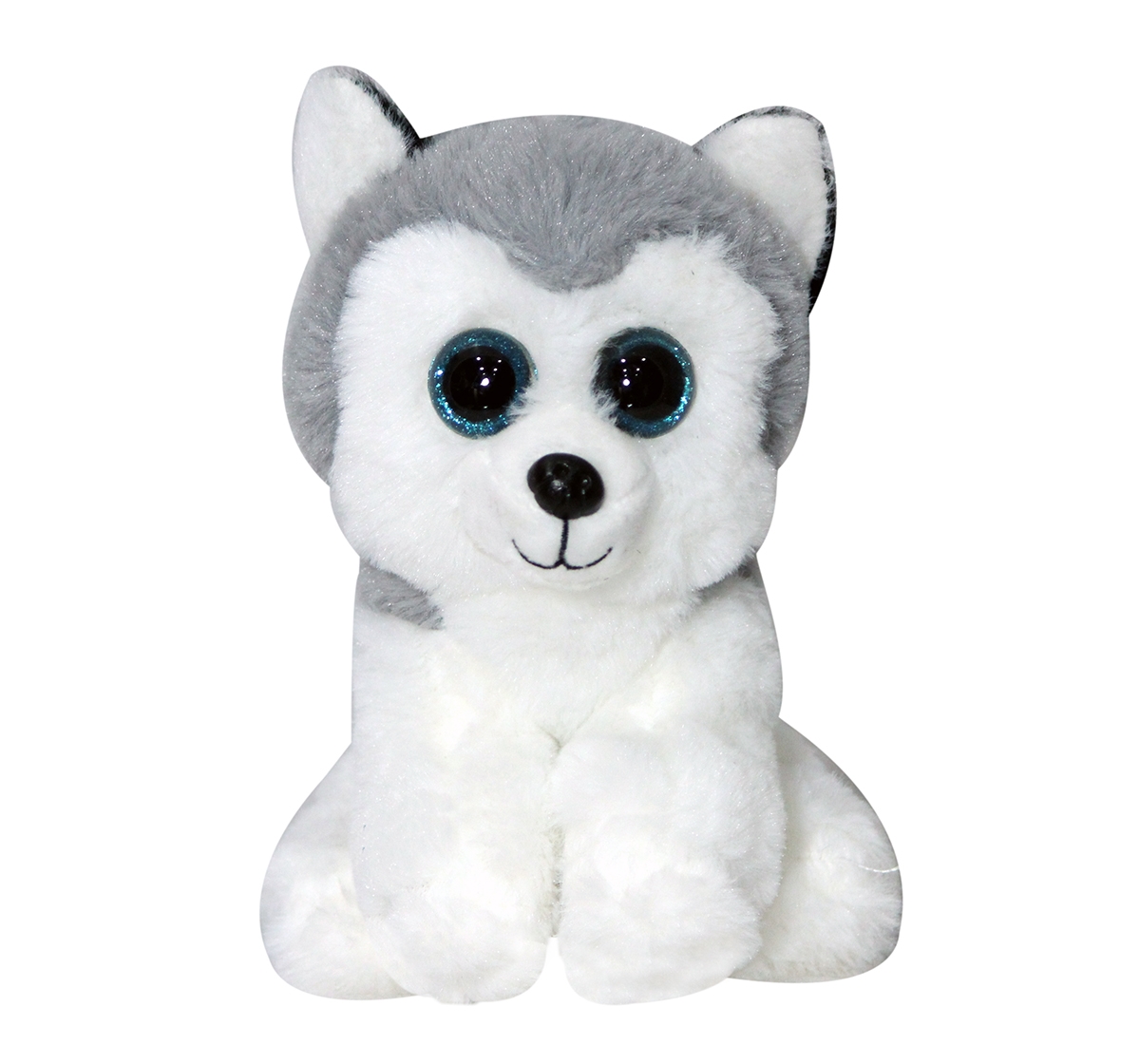 Soft Buddies | Softbuddies Big Eye Husky Dog 30 Cm Quirky Soft Toys for Kids age 3Y+ 30 Cm  0