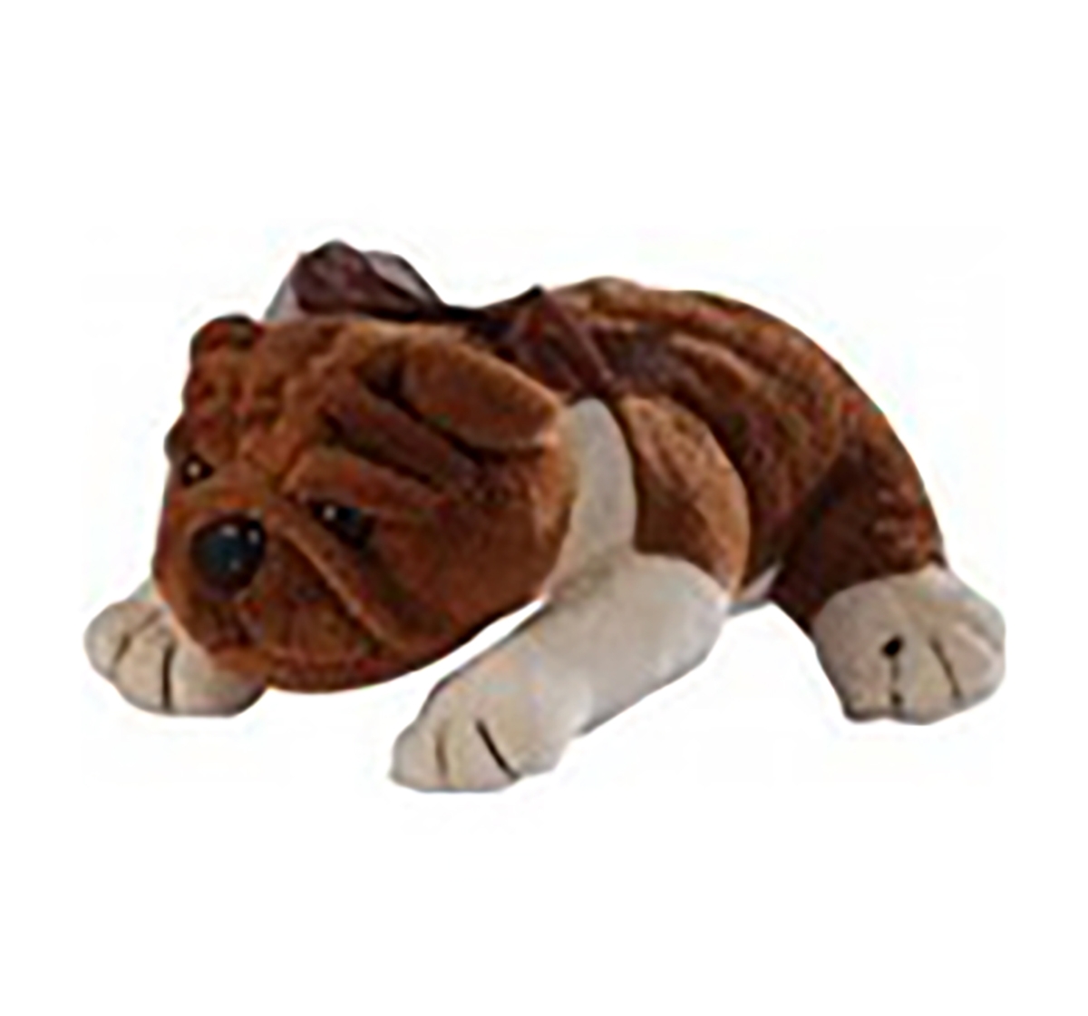 Soft Buddies | Soft Buddies Lying Bull Dog Large Quirky Soft Toys for Kids age 3Y+ - 37 Cm (Brown) 0