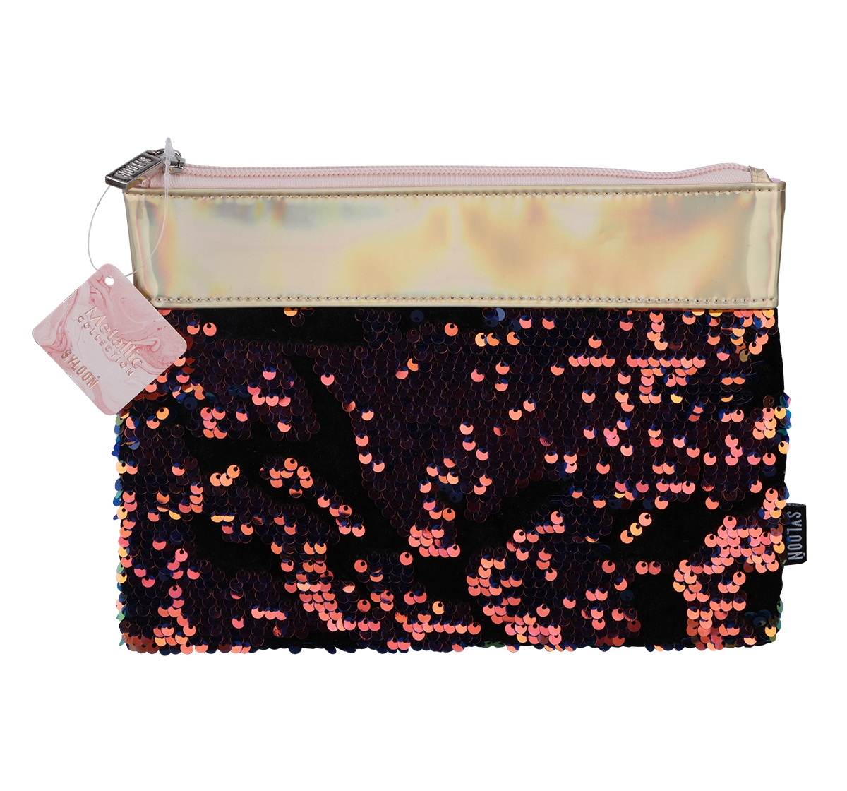 Syloon | Syloon Metallic - Holo Sequin Black Pencil Pouch Pencil Pouches & Boxes for Kids age 5Y+  0
