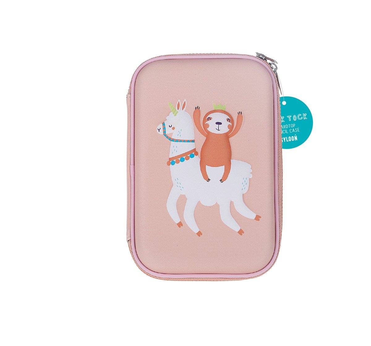 Syloon Sloth Llama - Single Zipper Eva Pouch Pencil Pouches & Boxes for Kids age 5Y+ 