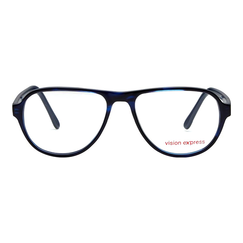 Full Rim Acetate Aviator Blue Medium Vision Express 12073 Eyeglasses