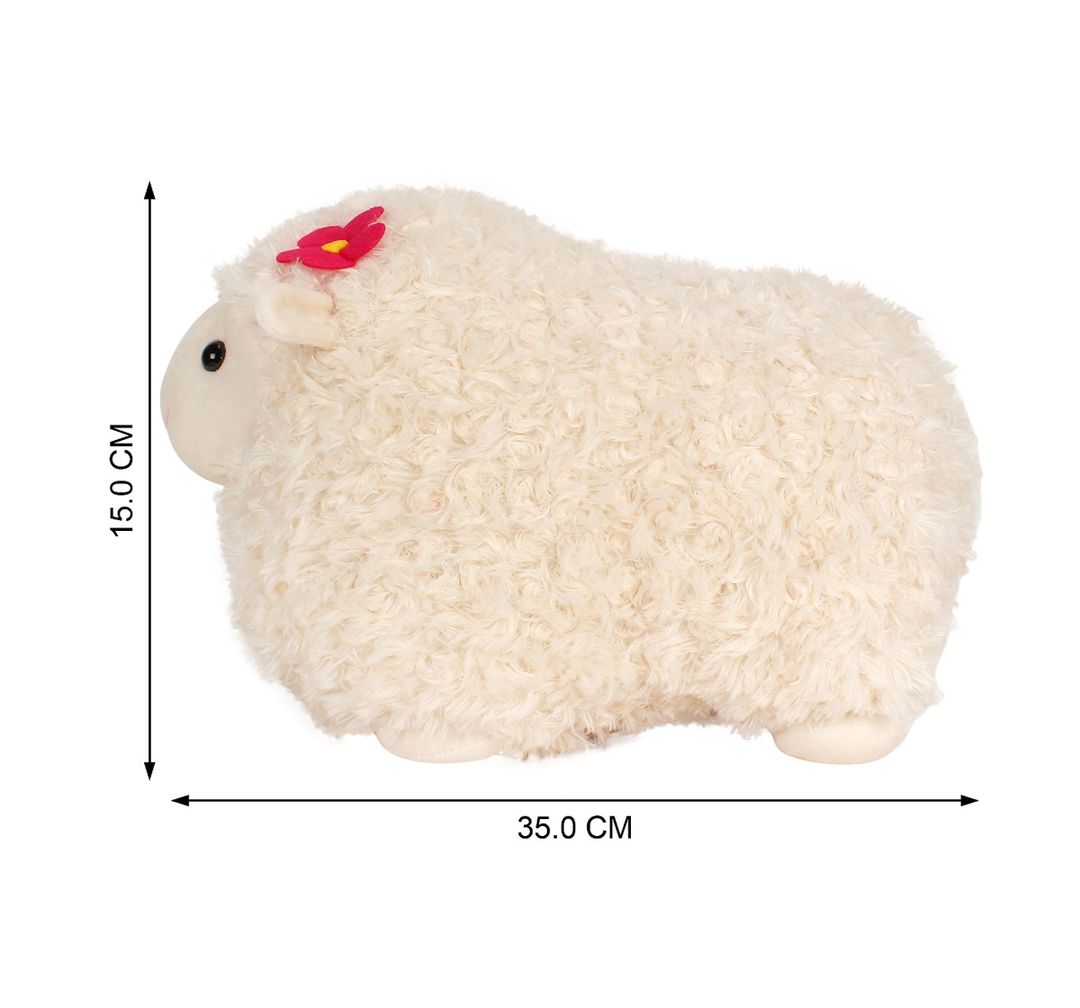 Fuzzbuzz | Fuzzbuzz Cream Lamb Stuffed Animal - 43Cm Quirky Soft Toys for Kids age 0M+ - 29 Cm (Cream) 3