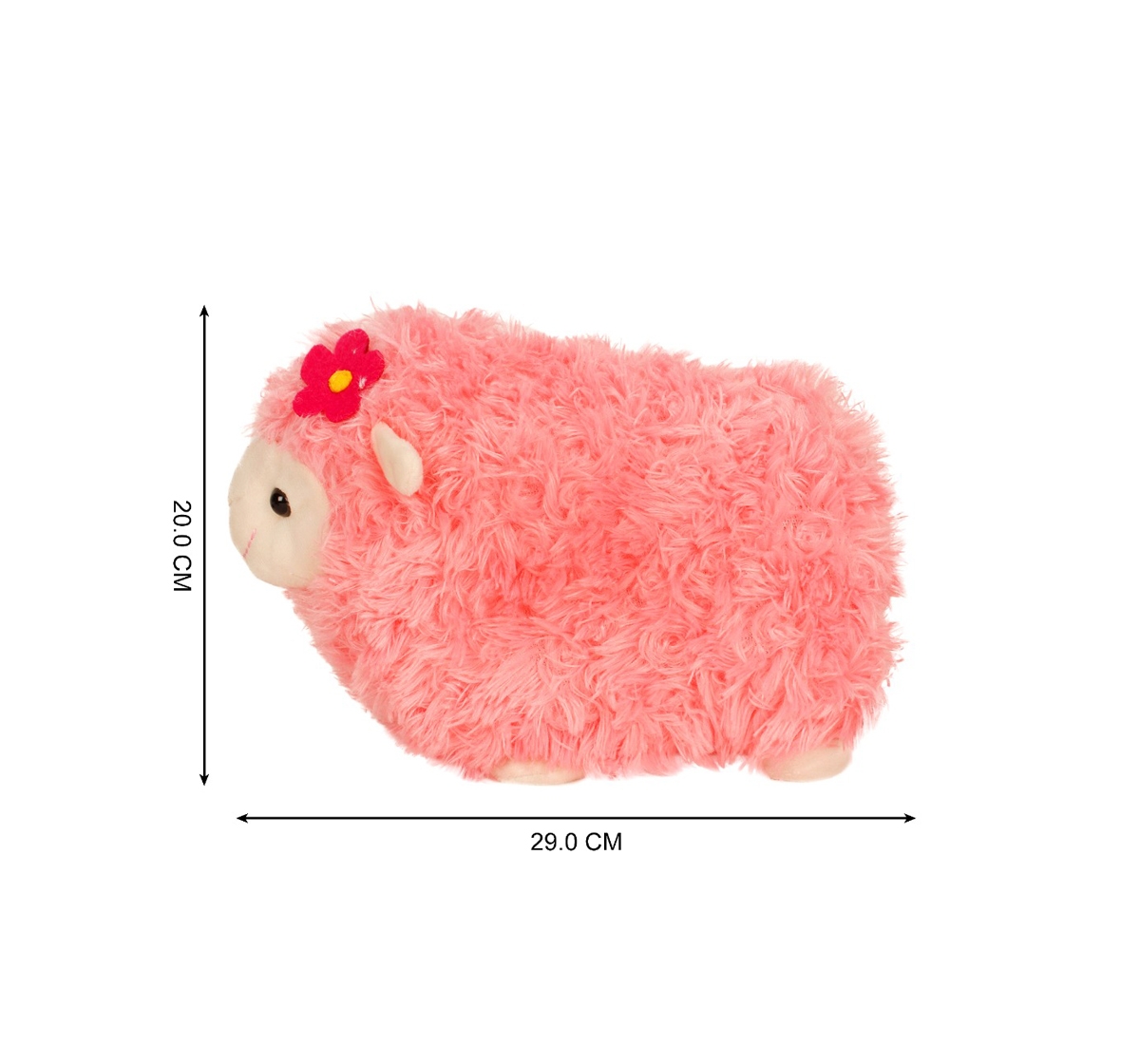 Fuzzbuzz | Fuzzbuzz Pink Lamb Stuffed Animal - 28Cm Quirky Soft Toys for Kids age 0M+ - 20 Cm (Pink) 4