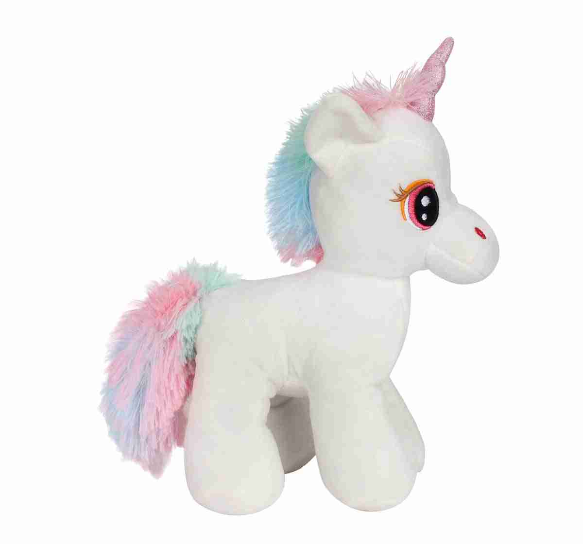 Fuzzbuzz Standing Unicorn - White - 28Cm Quirky Soft Toys for Kids Age 0M+ - 28 Cm (White)