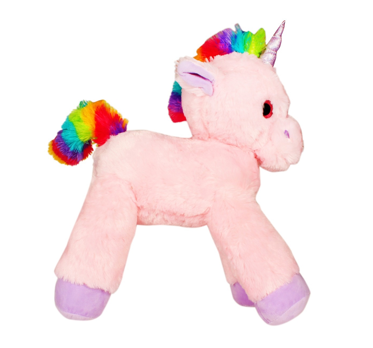 Fuzzbuzz | Fuzzbuzz Lying Unicorn Plush - Pink - 53Cm Quirky Soft Toys for Kids age 0M+ - 28 Cm (Pink) 0