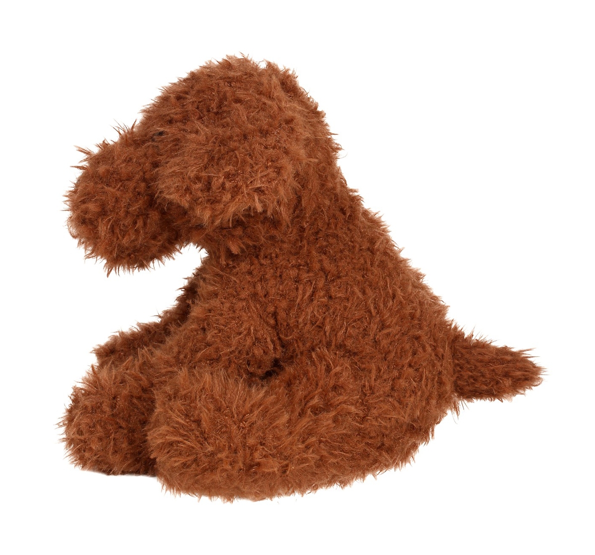 Fuzzbuzz | Fuzzbuzz Sitting Dog - Dark Brown - 25Cm Quirky Soft Toys for Kids age 0M+ - 25 Cm (Dark Brown) 1