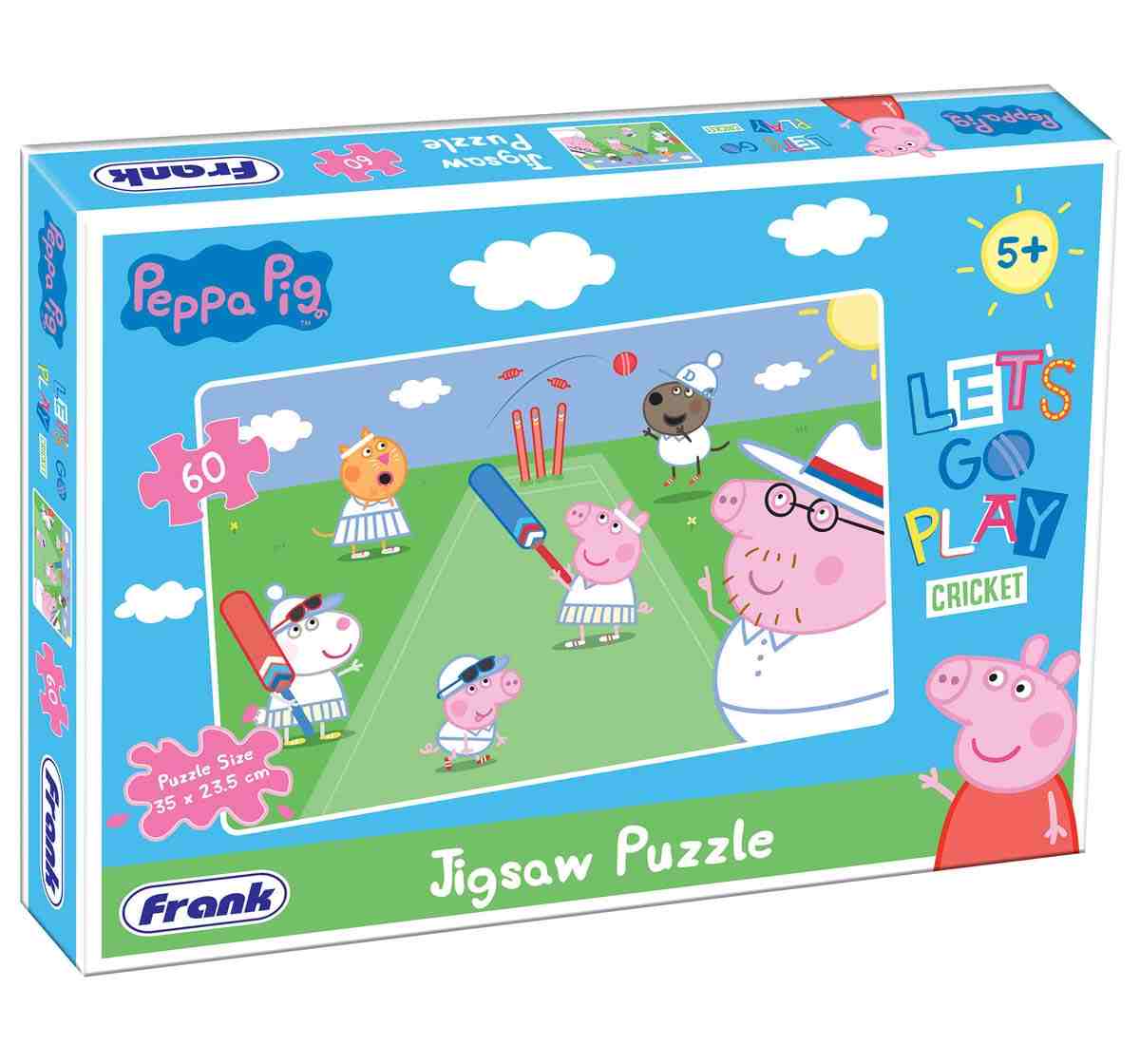 Frank Peppa Pig Play Cricket Puzzles for Kids Age 5Y+