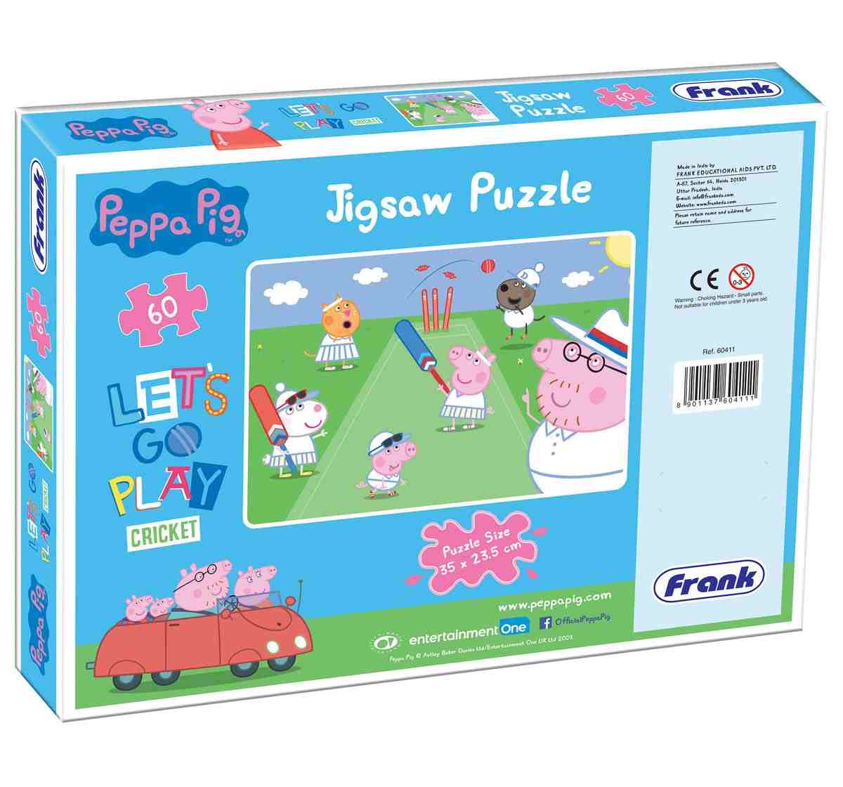 Frank Peppa Pig Play Cricket Puzzles for Kids Age 5Y+