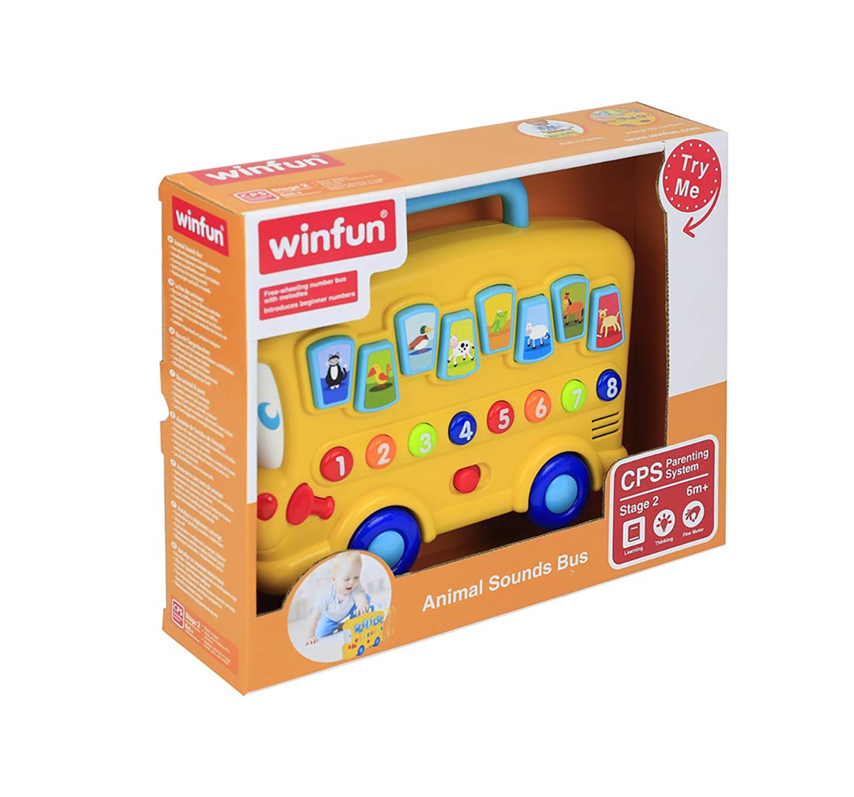 WinFun | Winfun - Animal Sounds Bus Learning Toys for Kids age 6M+ 1