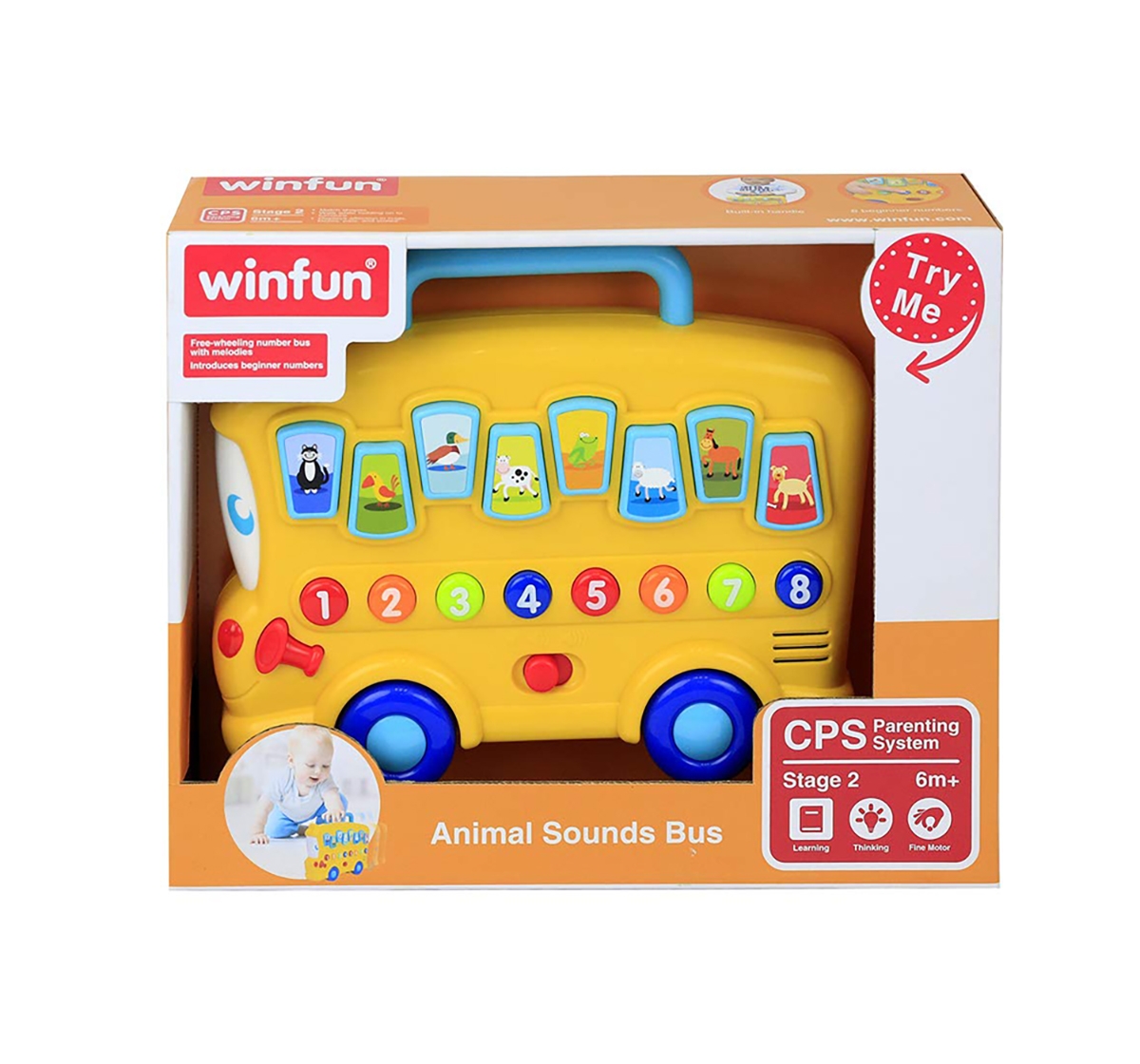 WinFun | Winfun - Animal Sounds Bus Learning Toys for Kids age 6M+ 0