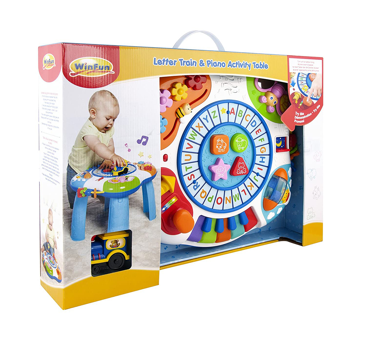 Winfun Letter Train Piano Table Baby Gear for Kids age 12M