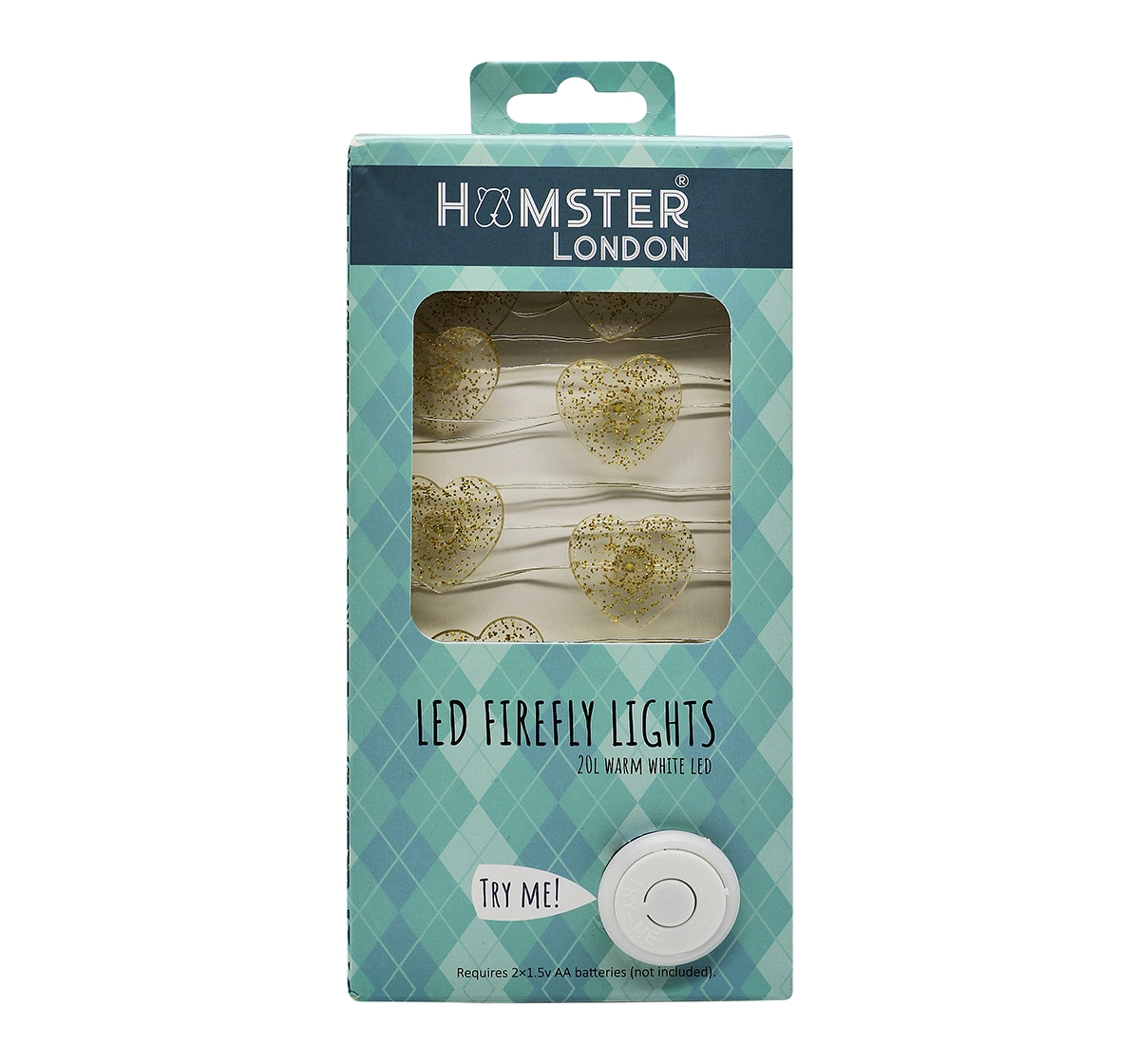 Hamster London | Hamster London Decorative Glitter Heart String Light for Kids age 3Y+ 0