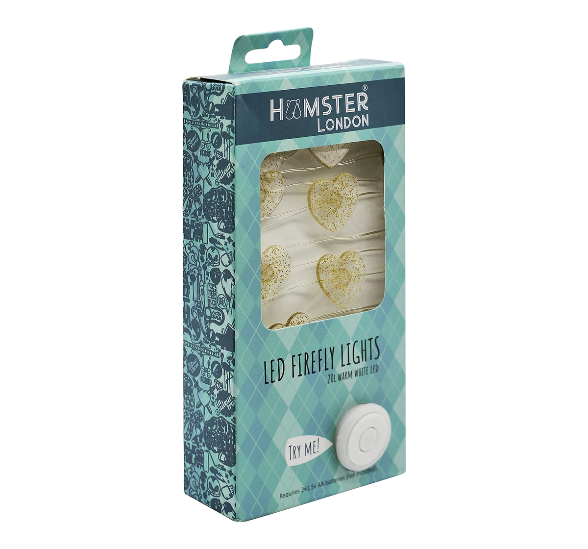 Hamster London | Hamster London Decorative Glitter Heart String Light for Kids age 3Y+ 2