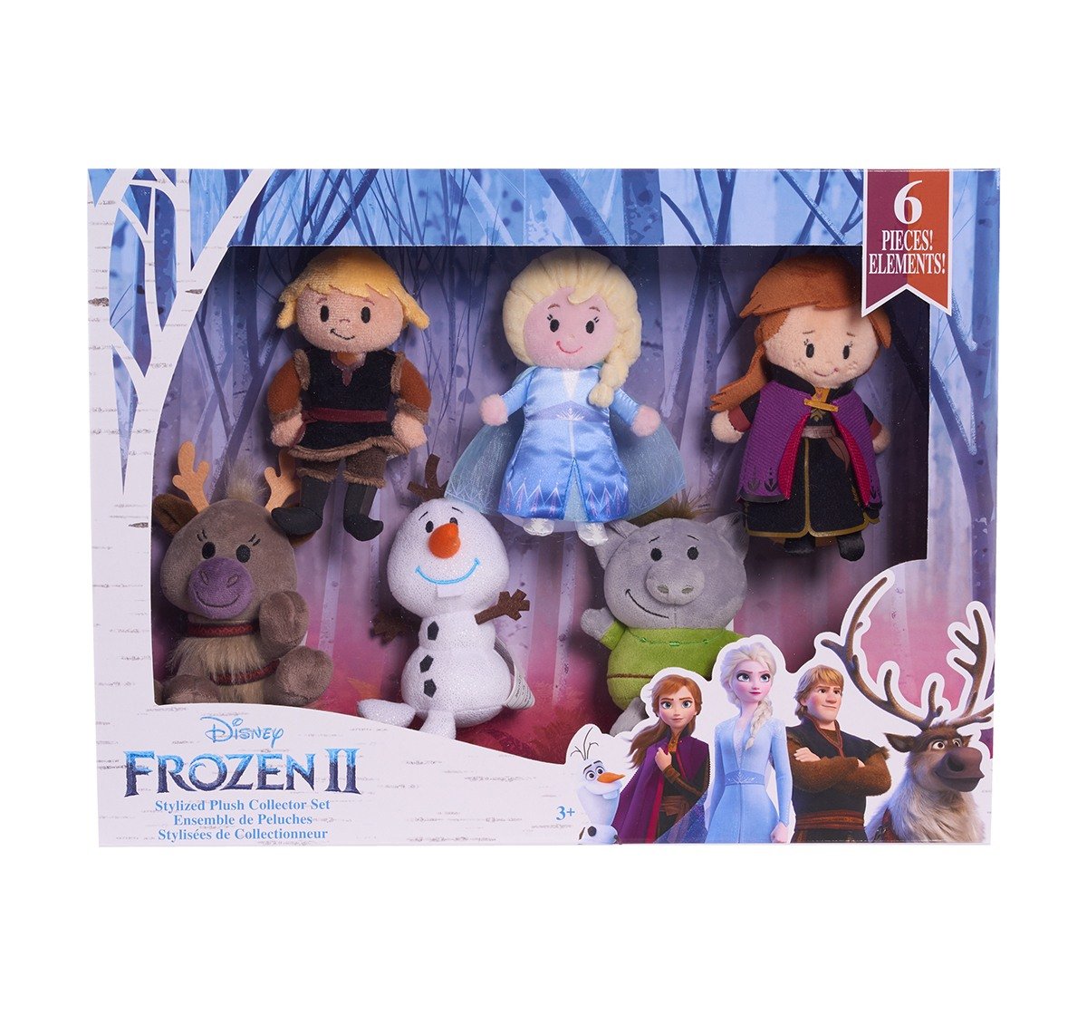 Disney Frozen2 Stylized Plush Collector Set Character Soft Toys for Girls age 3Y+ - 34.29 Cm