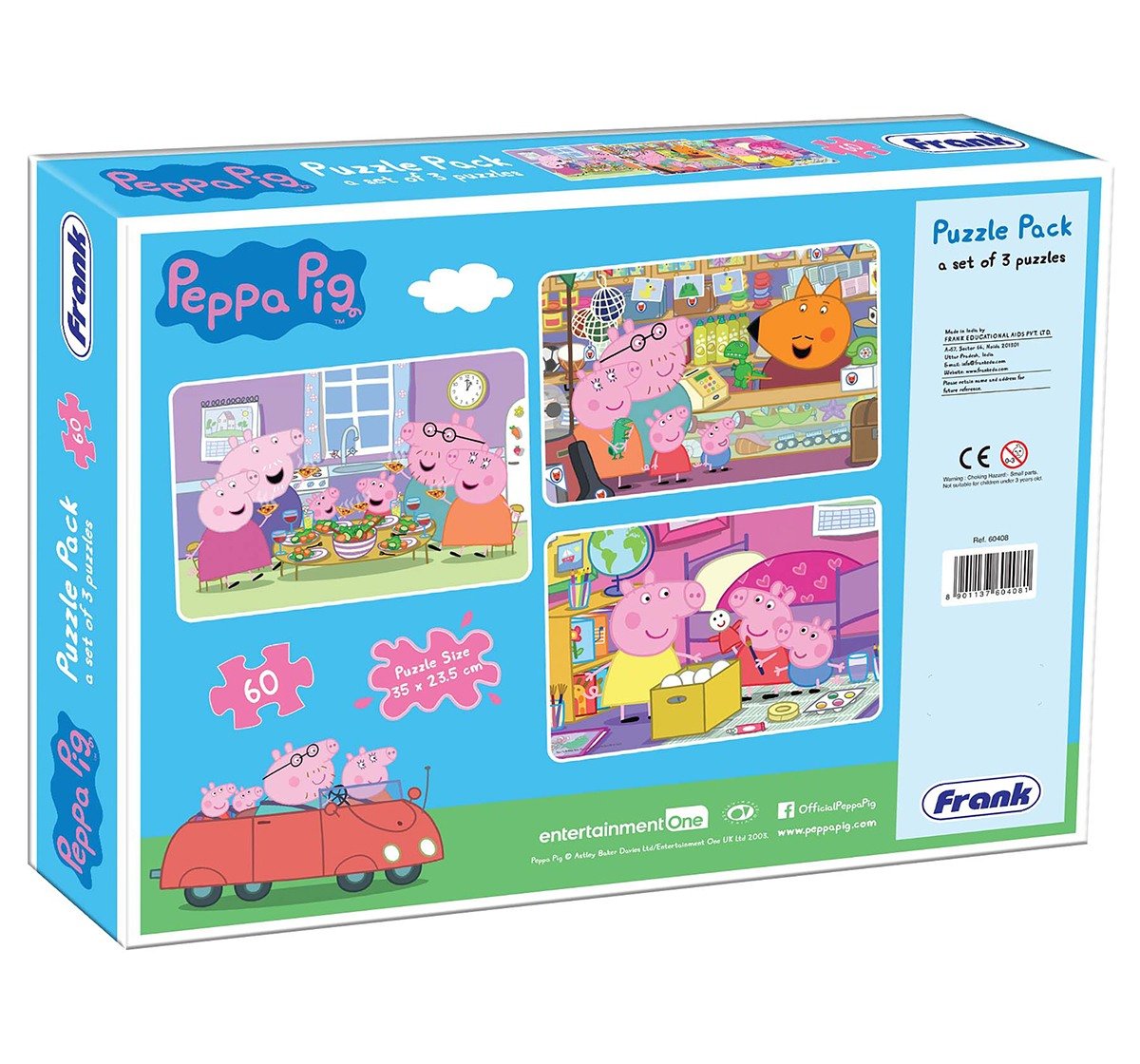 Frank Peppa Pig Puzzle Pack for Kids age 5Y+