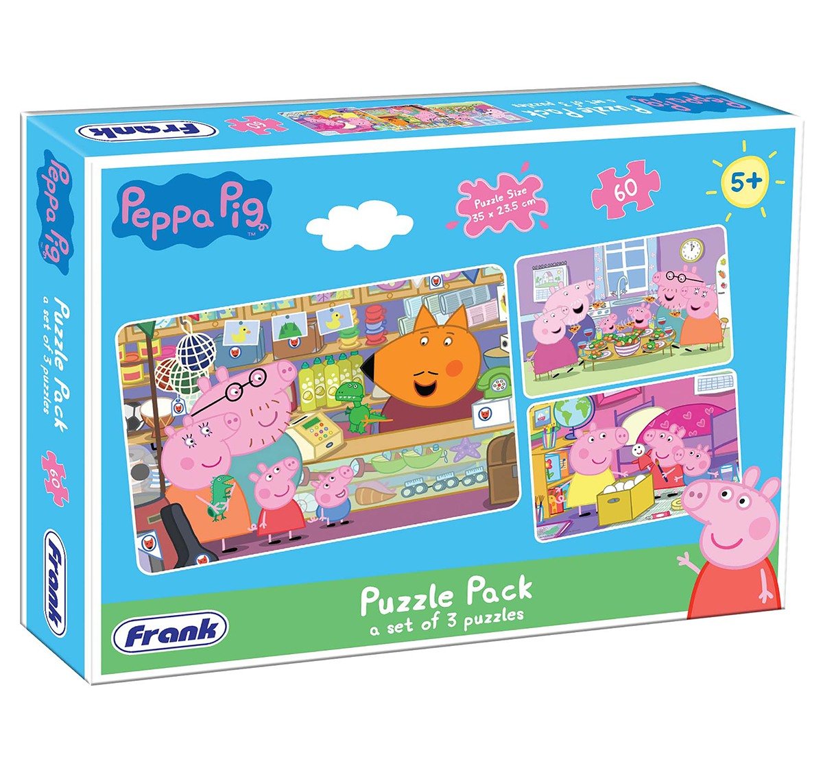 Frank Peppa Pig Puzzle Pack for Kids age 5Y+