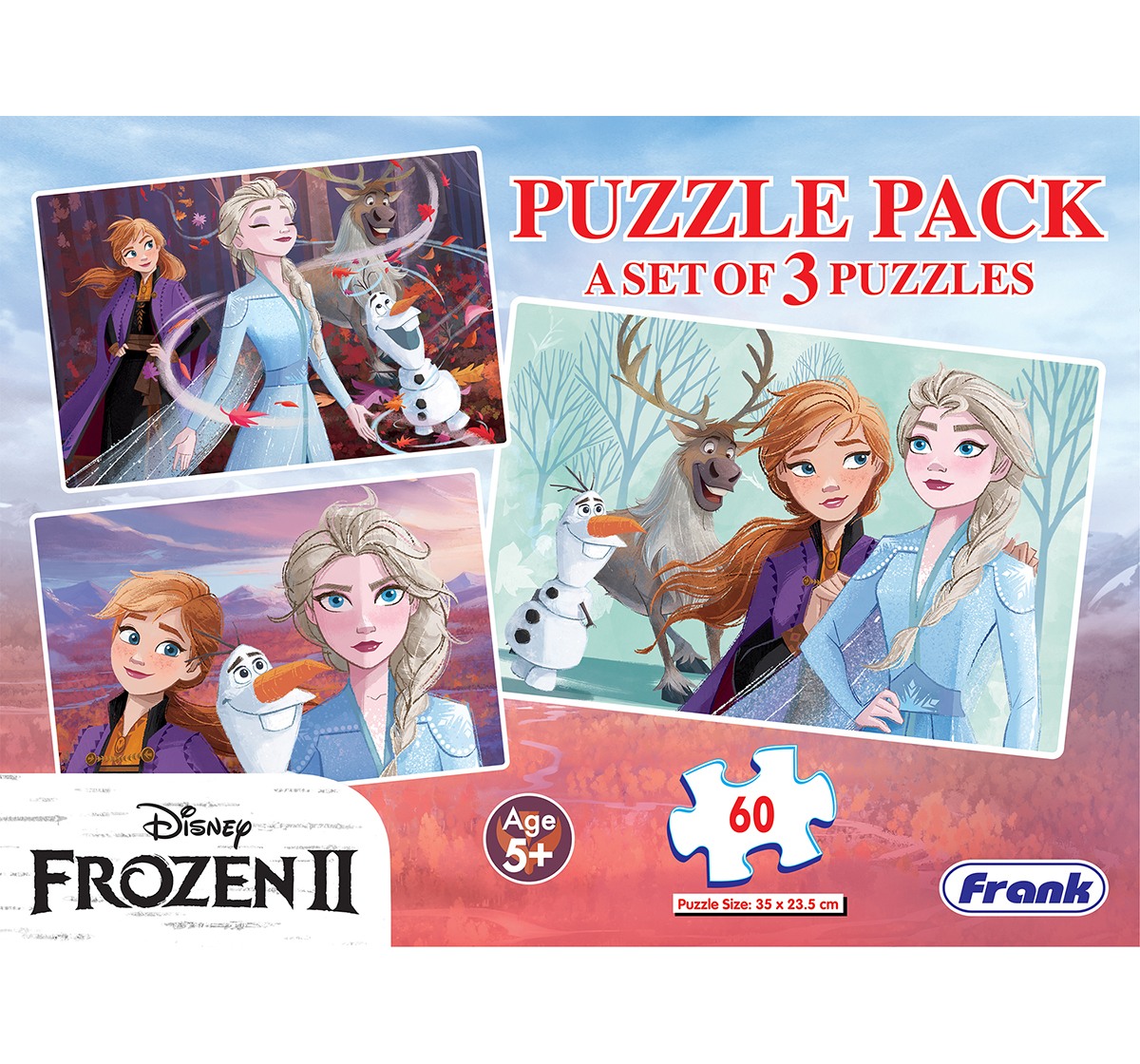 Frank Frozen II Puzzle  for Girls age 5Y+