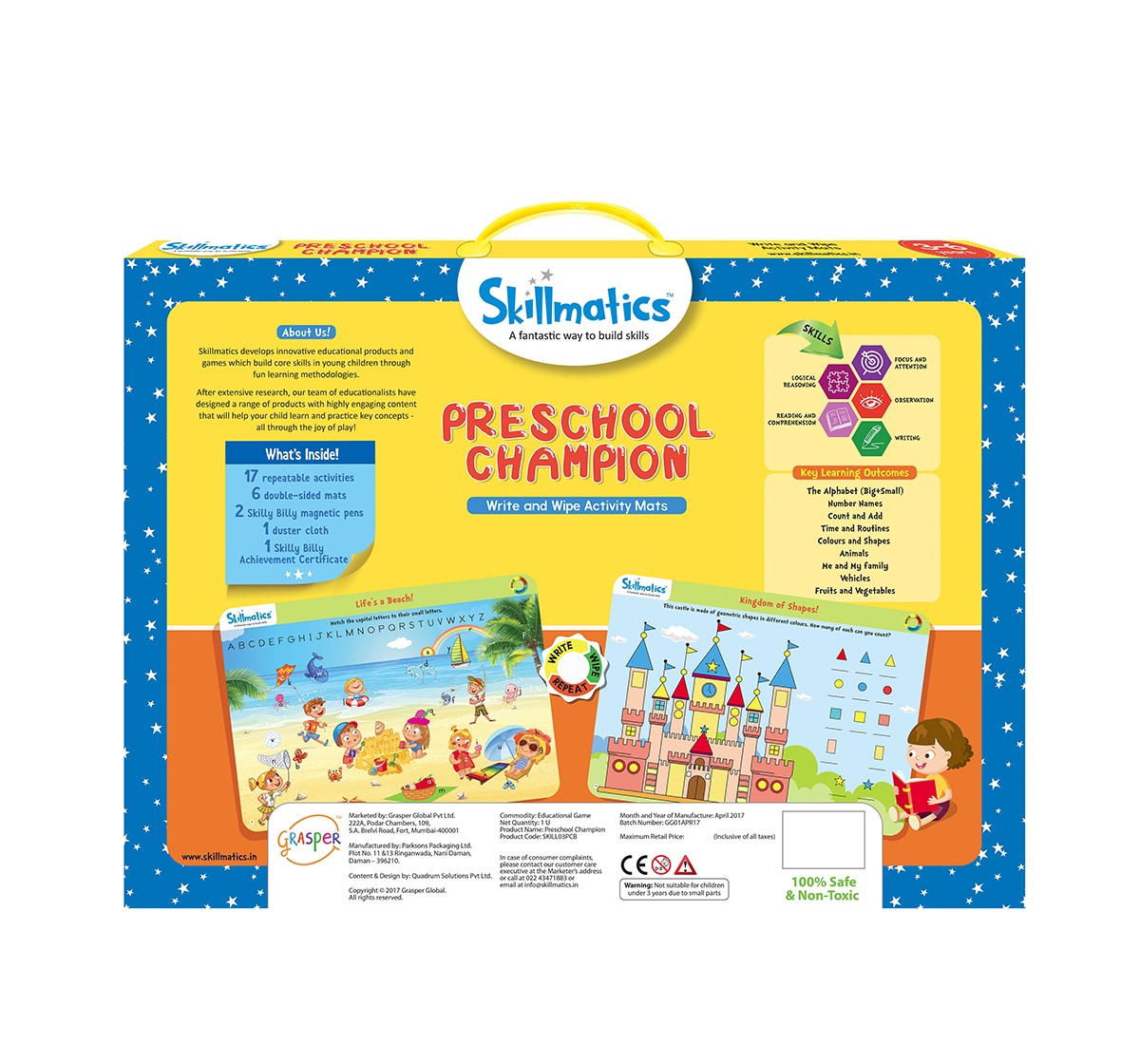 Skillmatics Preschool Champion  Games for Kids age 3Y+