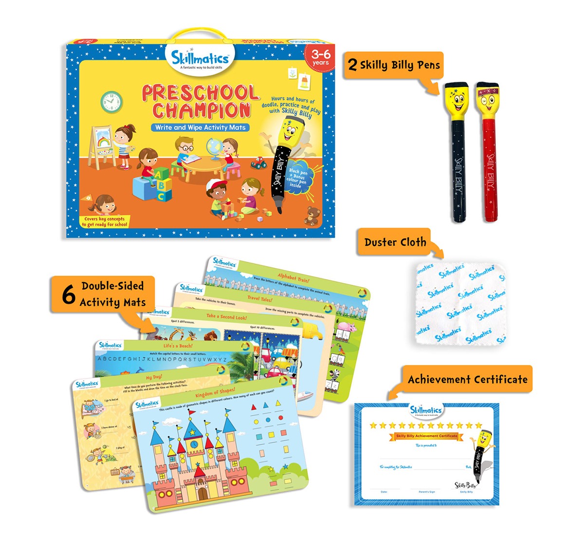 Skillmatics Preschool Champion  Games for Kids age 3Y+