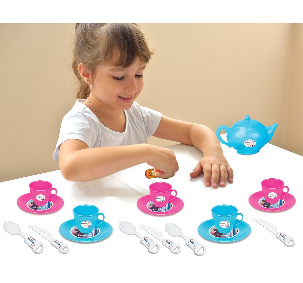 I Toys Disney Frozen 2 Tea Party Set for Kids Kitchen Sets & Appliances for Kids Age 3Y+