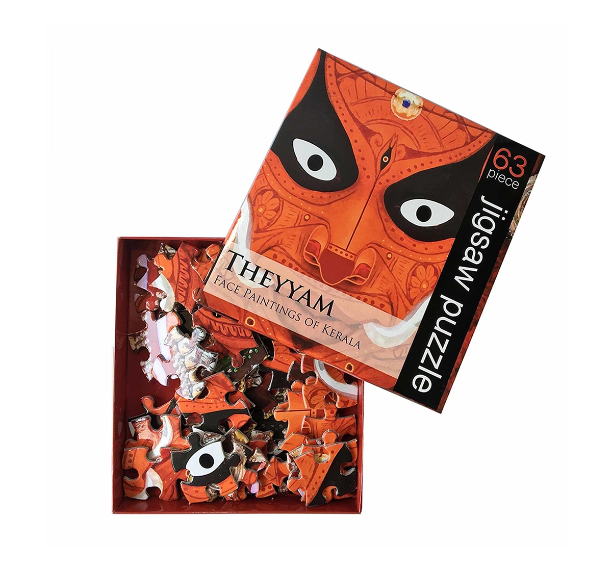 Froggmag | Frogg  Theyyam  63Pc Puzzles for Kids age 7Y+ (Red) 1