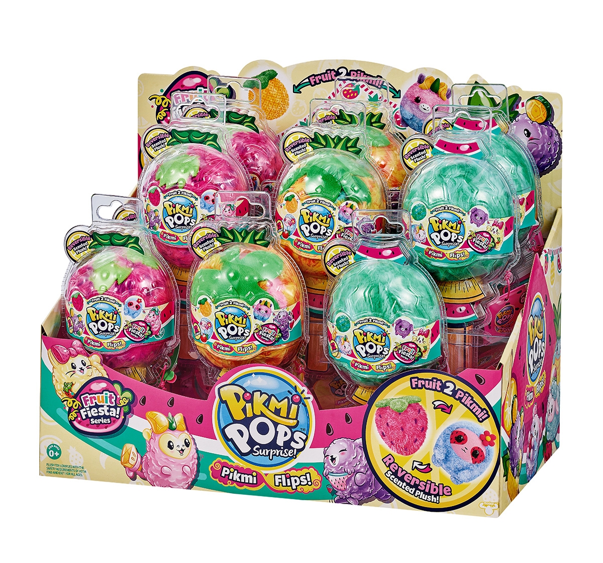 Pikmi Pops | Pikmi Pops Flips  Fruit Fiesta Single Pack Novelty for Girls age 5Y+ - 7.1 Cm 0